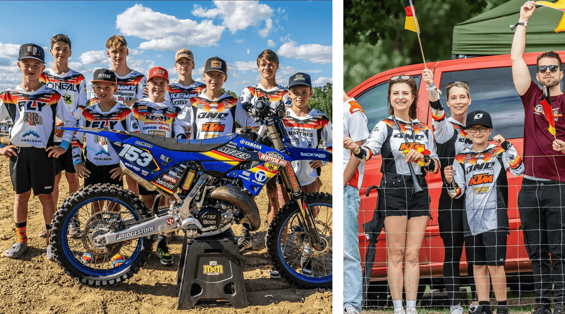 FIM Junior Motocross World Championship 2026 in Jinín – Team Germany Competes in Custom Checkered Design Jerseys